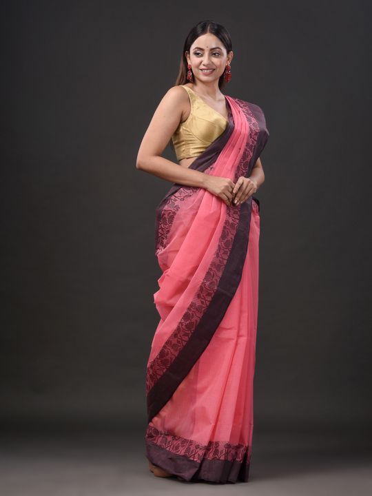 Pure Cotton Hand Woven Tant Saree