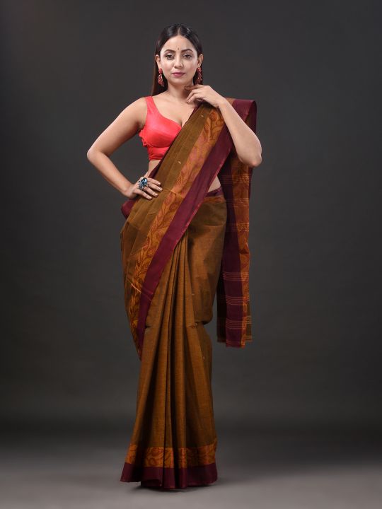 Pure Cotton Hand Woven Tant Saree