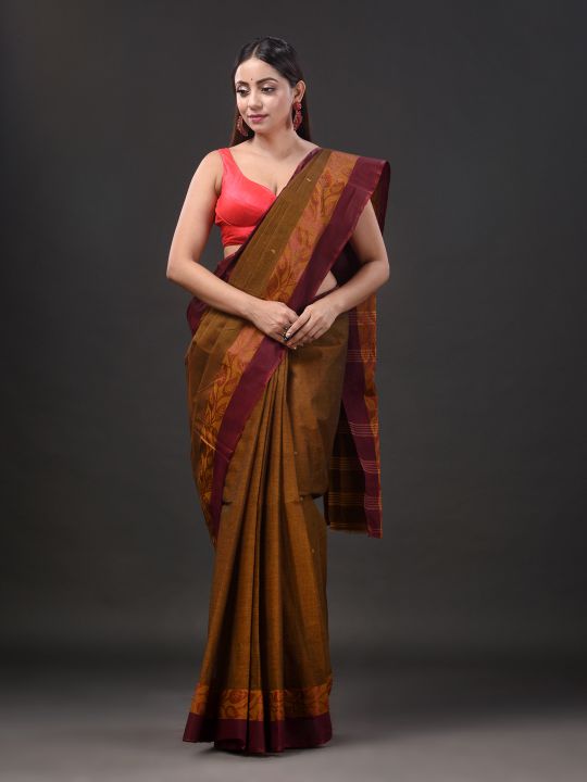 Pure Cotton Hand Woven Tant Saree