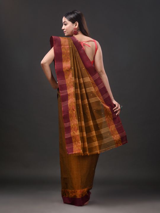 Pure Cotton Hand Woven Tant Saree