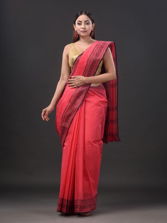 Pure Cotton Hand Woven Tant Saree