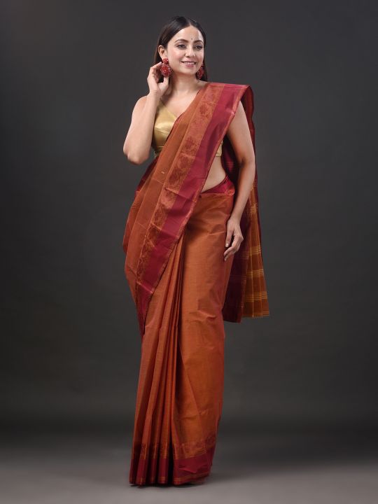 Pure Cotton Hand Woven Tant Saree