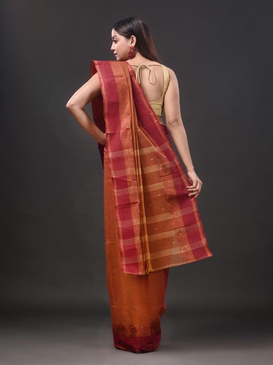 Pure Cotton Hand Woven Tant Saree