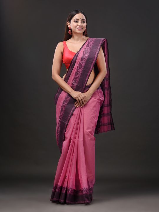 Pure Cotton Hand Woven Tant Saree