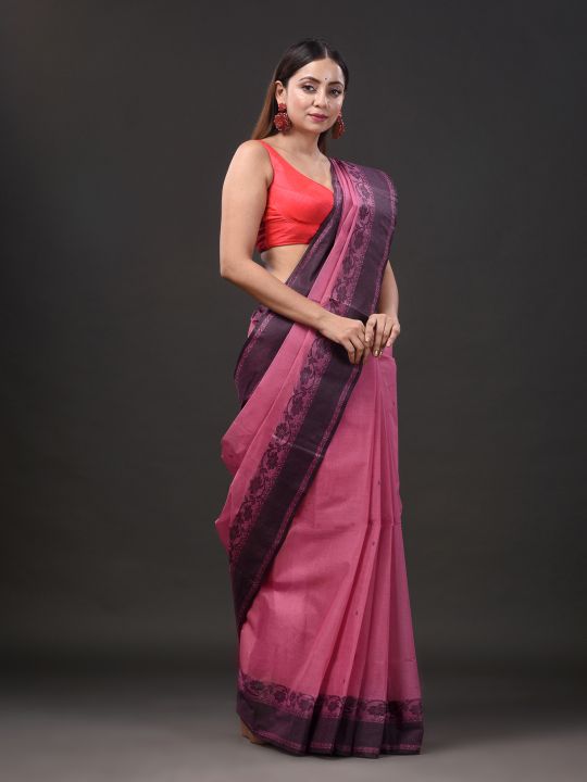 Pure Cotton Hand Woven Tant Saree