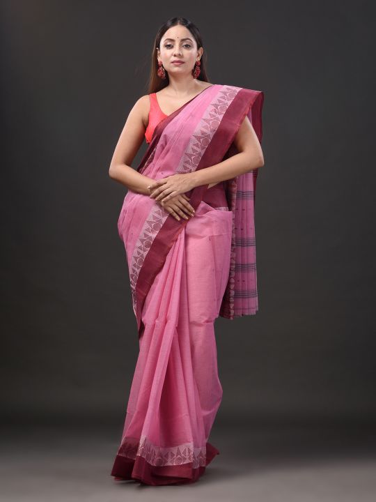 Pure Cotton Hand Woven Tant Saree