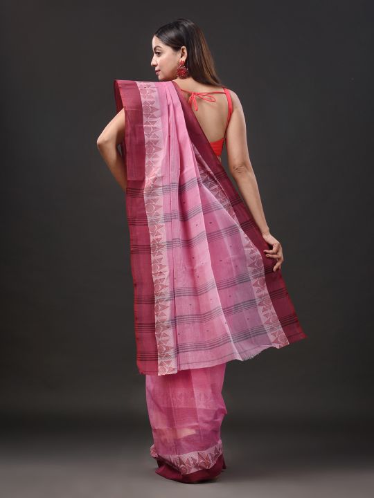 Pure Cotton Hand Woven Tant Saree