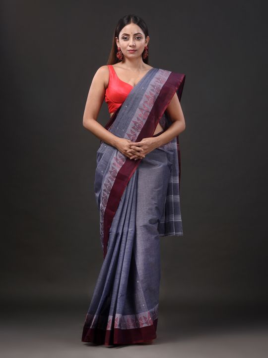 Pure Cotton Hand Woven Tant Saree