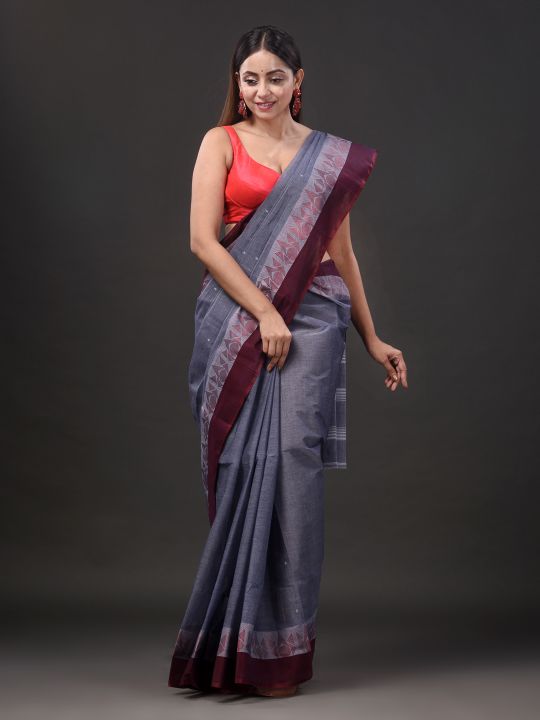 Pure Cotton Hand Woven Tant Saree