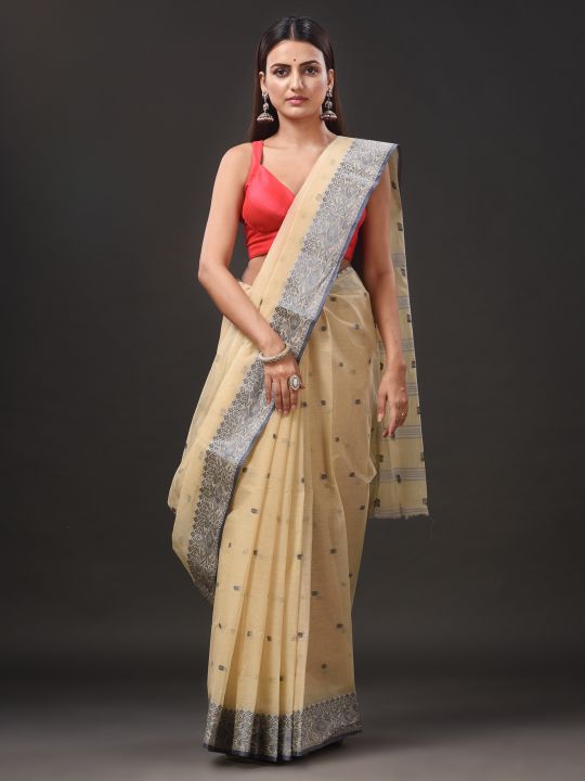 Pure Cotton Hand Woven Tant Saree