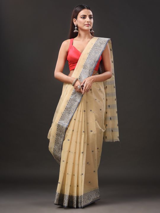 Pure Cotton Hand Woven Tant Saree