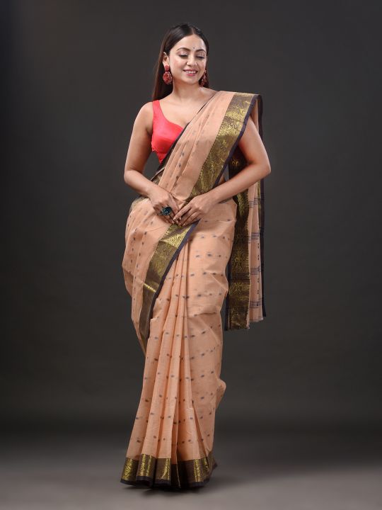 Pure Cotton Hand Woven Tant Saree