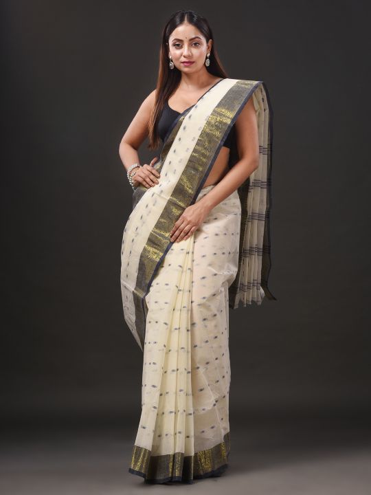 Pure Cotton Hand Woven Tant Saree