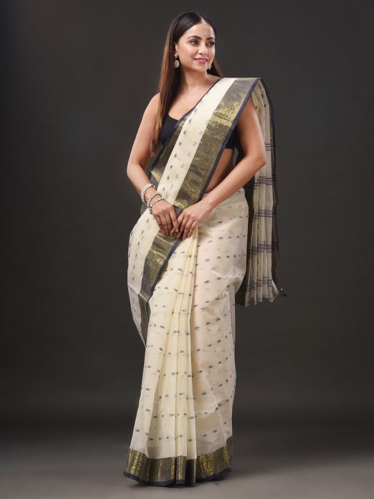 Pure Cotton Hand Woven Tant Saree