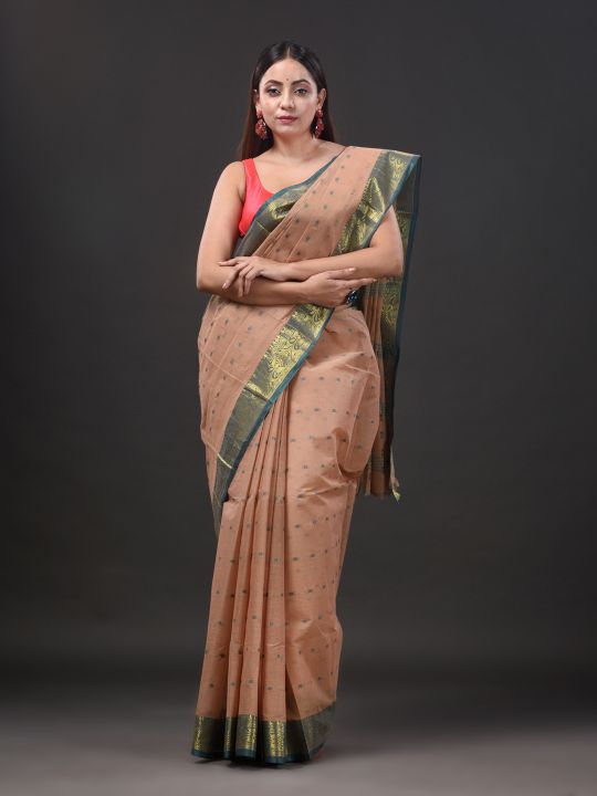 Pure Cotton Hand Woven Tant Saree