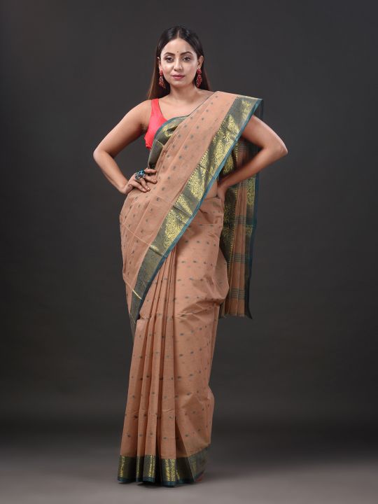 Pure Cotton Hand Woven Tant Saree