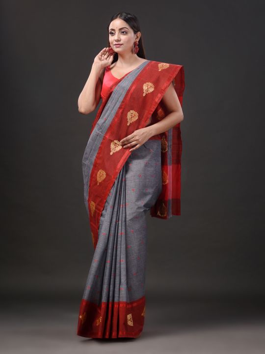 Pure Cotton Hand Woven Tant Saree