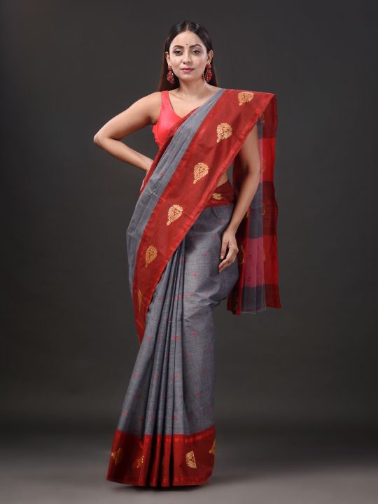 Pure Cotton Hand Woven Tant Saree