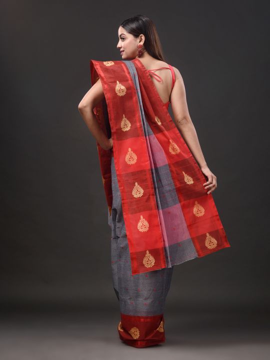 Pure Cotton Hand Woven Tant Saree