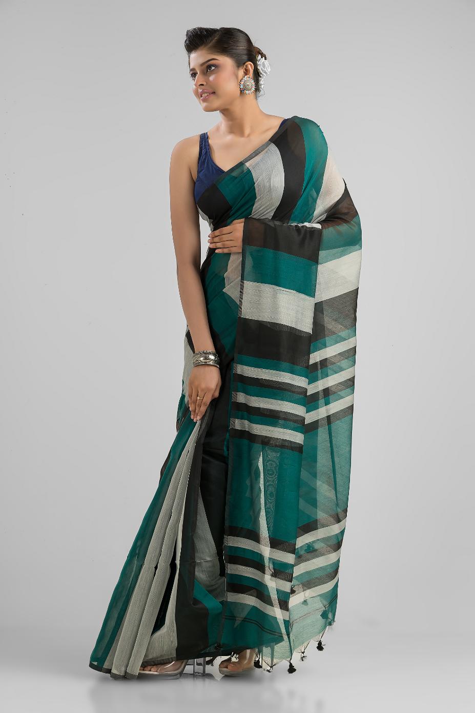 Art Silk and Cotton Handloom Saree